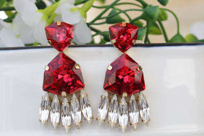 Earrings for red dress