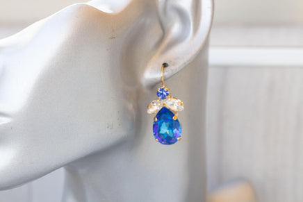 BRIDAL BLUE EARRINGS