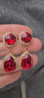 RUBY CHANDELIER EARRINGS