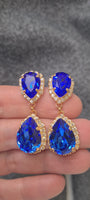 BLUE DANGLE EARRINGS