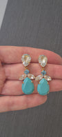 TURQUOISE BRIDAL EARRINGS