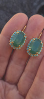 GREEN BLUE EARRINGS