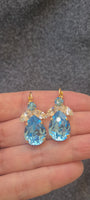 AQUAMARINE BLUE EARRINGS