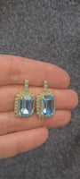 AQUAMARINE BLUE EARRINGS