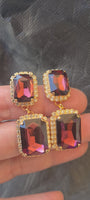 BURGUNDY EARRINGS