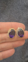 PURPLE EARRING