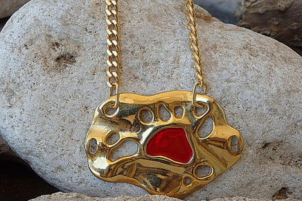 Abstract Pendant Enamel Jewelry