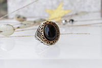 Black Gemstone Ring