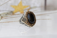 Black Gemstone Ring