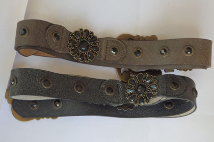 Black Or Brown Leather Belt. Buckle Black Studs Belt. Leather Belt Women. Boho Belt. Bohemain Waist Belt. Big Buckle Belt. 1970S Style Belt