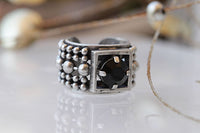 Black Stone Ring