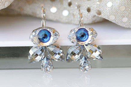 Blue Dangle Earrings