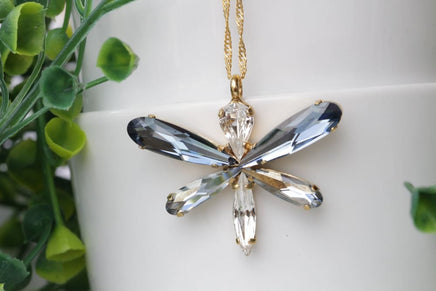 Blue Dragonfly Necklace