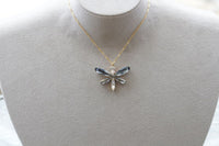 Blue Dragonfly Necklace