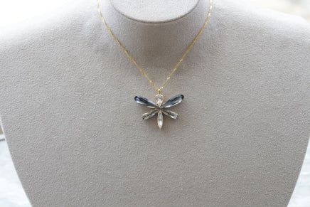 Blue Dragonfly Necklace