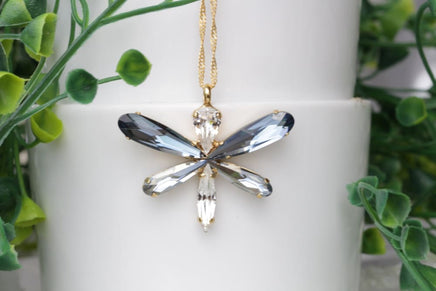 Blue Dragonfly Necklace