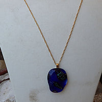 Blue Glass Necklace