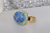 Blue Jasper Ring