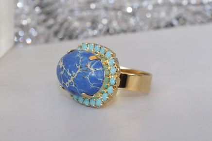 Blue Jasper Ring