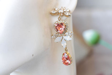 Blush Bridal Earrings