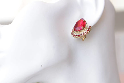 Bright Red Earrings
