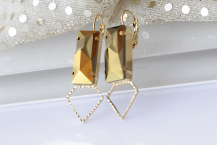 Bronze Bridal Earrings
