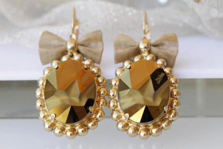 Bronze Drop Earrings
