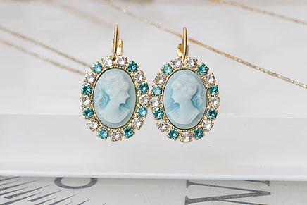 Cameo Wedding Earrings