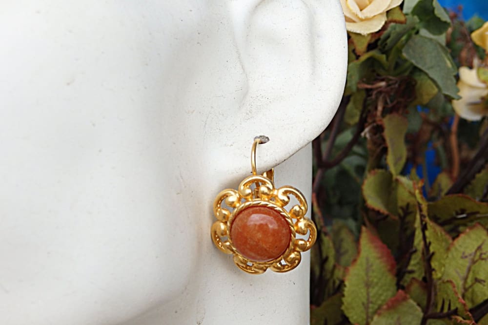 Drop Dangle newest Earrings,Carnelian Earrings,Gem Earrings,Gemstone Earrings,Drop Earrings for Women,14k Gold Earrings,Gemstone Earrings