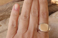 Classic Signet Ring. 925 Sterling Silver Octagon Ring. Bold Signet Ring. Silver Bold Ring. Sterling Silver Signet Ring. Big Signet Rings