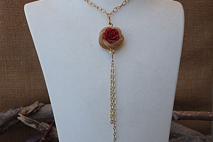 Coral Flower Necklace