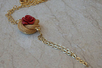 Coral Flower Necklace