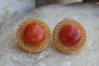 Coral Necklace Earring Set