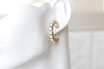 Crystal Hoop Earrings