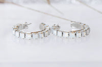 Crystal Hoop Earrings