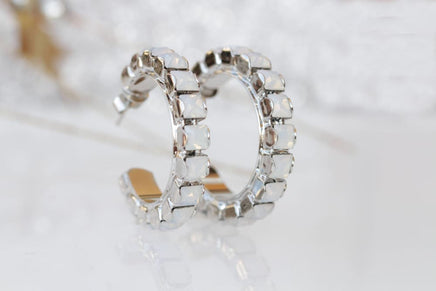 Crystal Hoop Earrings