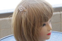 Crystal Rose Gold Hair Comb