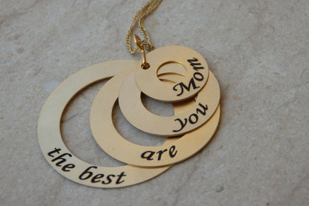 Custom Gold Mothers Necklace