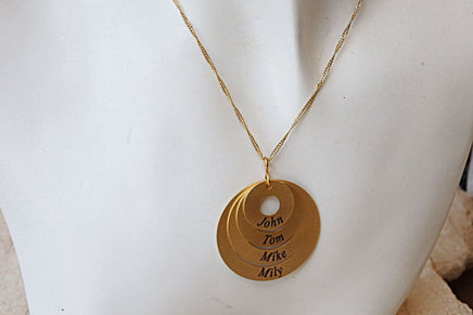 Custom Gold Mothers Necklace