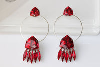 Deep Red Hoops