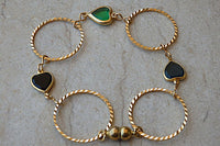Delicate Gold Heart Bracelet