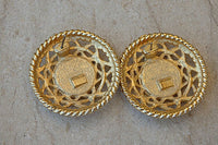 Enamel Stud Earrings