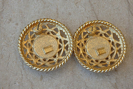 Enamel Stud Earrings