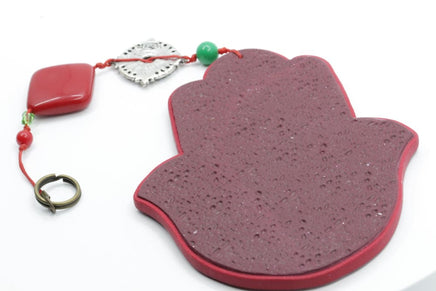 Floral Clay Hamsa