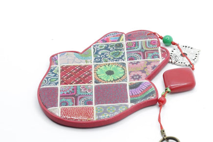 Floral Clay Hamsa