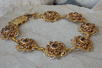 Gold Flowers Bracelet