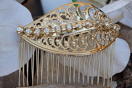 Gold Rebeka Hair Comb