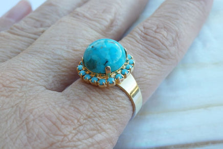Gold Turquoise Ring