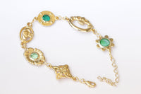 Green Claddagh Bracelet