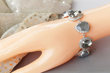 Grey Teardrop Bracelet